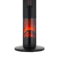 Termowentylator kolumnowy PTC Teesa 1000/2000W z funkcą imitacji kominka (pilot)