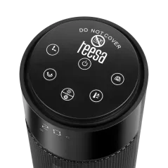 Termowentylator kolumnowy PTC Teesa 1000/2000W z funkcą imitacji kominka (pilot)