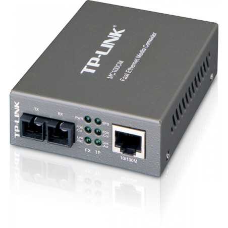 TP-LINK MC 100CM Konwerter światłowodowy 10/100Mbps RJ45, MM, SC, do 2km