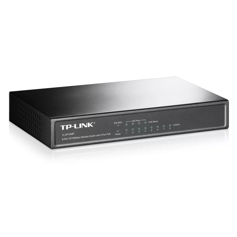 TP-LINK TL-SF1008P Switch PoE 8 portów 10/100Mbps (4xPoE)