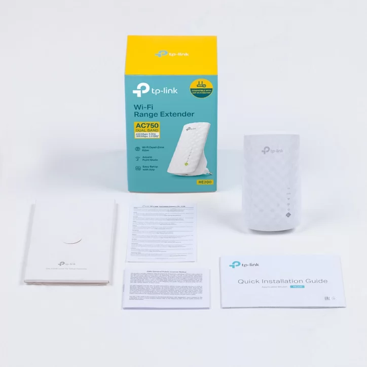 TP-LINK Uniwersalny wzmacniacz sieci bezprzewodowej AC-750 Dual Band TL-RE200