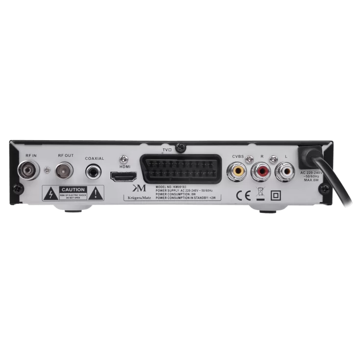 Tuner cyfrowy DVB-T MPEG-4 HD do telewizji cyfrowej Kruger&Matz