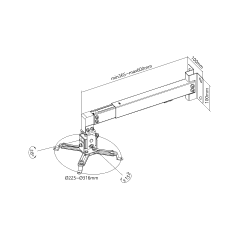 Uchwyt do projektorów do ściany/sufitu