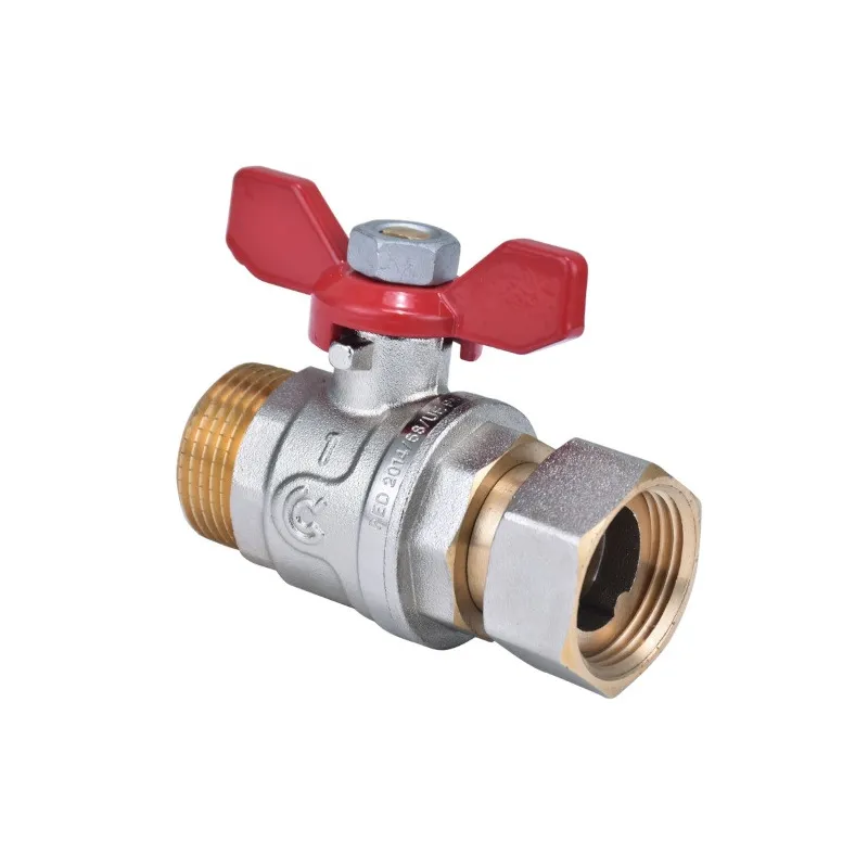 Seria S30 - zawór wodny, kulowy GZ 3/4" z ruchomą nakrętką, z motylkiem Seria S30 - zawór wodny, kulowy GZ 3/4" z ruchomą nakrętką, z motylkiem