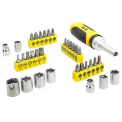 Zestaw wkrętak z grzechotka i końcówki 35 szt.