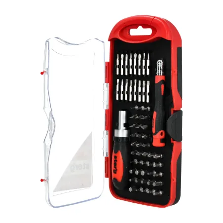 Zestaw wkrętak z grzechotką, końcówki, nasadki, 59 szt.