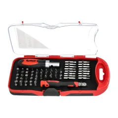 Zestaw wkrętak z grzechotką, końcówki, nasadki, 59 szt.