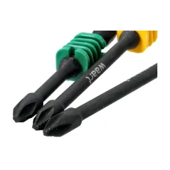 Końcówki wkrętakowe udarowe krzyżowe PH2, 3 szt., antislip