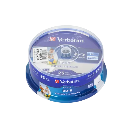 VERBATIM BD-R BLU-RAY 25GB 6X FULL PRINT NO ID CAKE 25szt