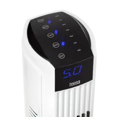 Wentylator kolumnowy sterowany pilotem Teesa z panelem LED, 80cm