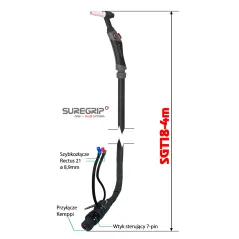 TIG UCHWYT SGT18 FLEX KE MLS, str125