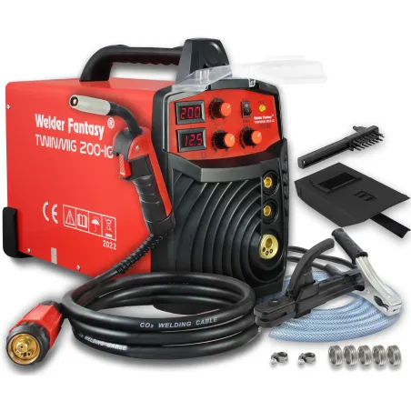 Półautomat spawalniczy 2w1 TWINMIG 200A-IG reg. indukcyjności. MIG/MAG/FCAW/MMA Welder Fantasy
