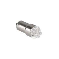 Żarówka samochodowa 12V BA9S- 4LED niebieska/blister-2szt