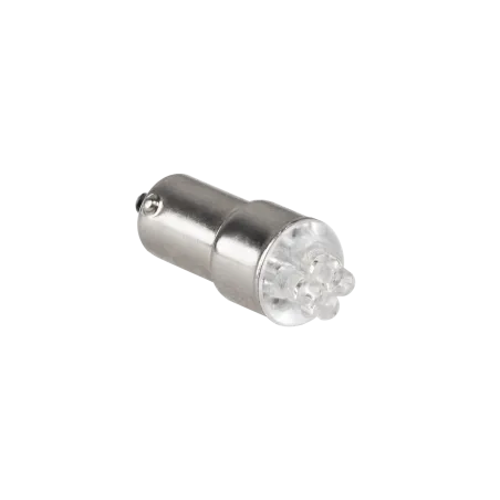Żarówka samochodowa 12V BA9S- 4LED niebieska/blister-2szt