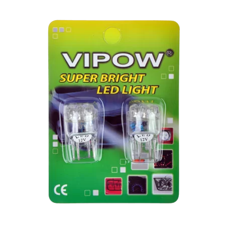 Żarówka samochodowa 12V T20 - WG 9 LED/1157 biała/blister - 2 szt