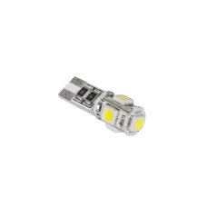 Żarówka samochodowa LED T10 (Canbus) - 5x SMD5050, biała