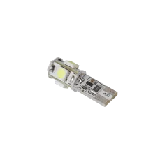 Żarówka samochodowa LED T10 (Canbus) - 5x SMD5050, biała