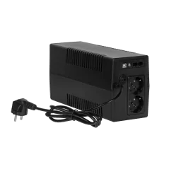 Zasilacz awaryjny komputerowy UPS REBEL model Nanopower Plus 1000 ( offline, 1000VA / 600W , 230 V , 50Hz , LCD , USB , RJ45 )