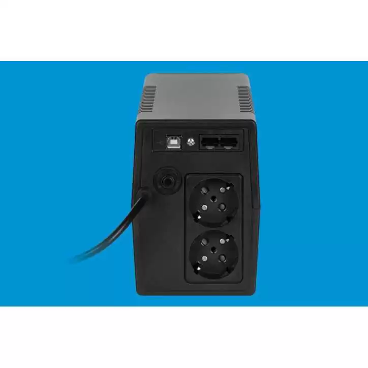 Zasilacz awaryjny komputerowy UPS REBEL model Nanopower Plus 1000 ( offline, 1000VA / 600W , 230 V , 50Hz , LCD , USB , RJ45 )