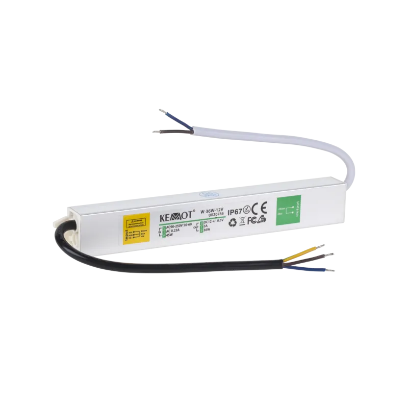Zasilacz do sznura diodowego 36W-12V WA 3A IP67