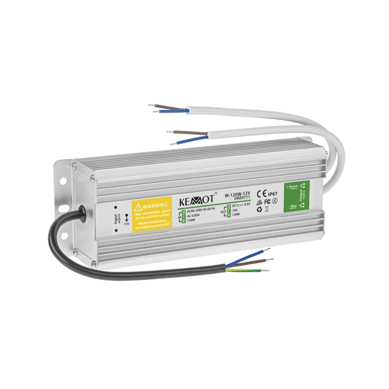 Zasilacz do sznura diodowego W-120W-12V 10A IP67