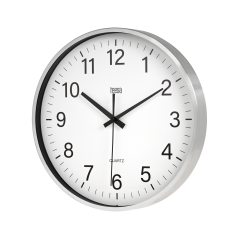 Zegar ścienny 30 cm srebrny