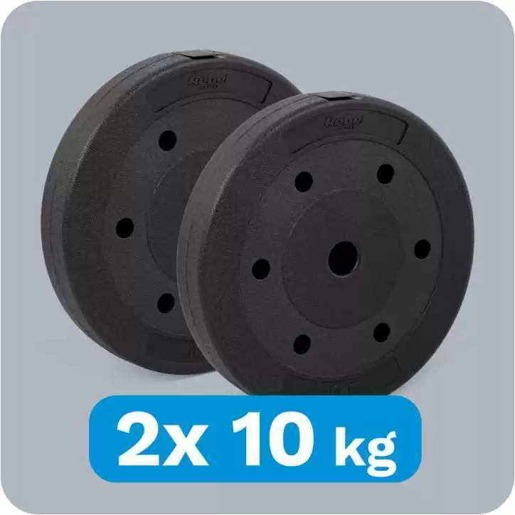 Zestaw obciążeń bitumicznych 2x10kg, otwór 31mm, REBEL ACTIVE