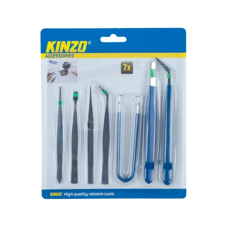Zestaw pęset precyzyjnych 7szt KINZO