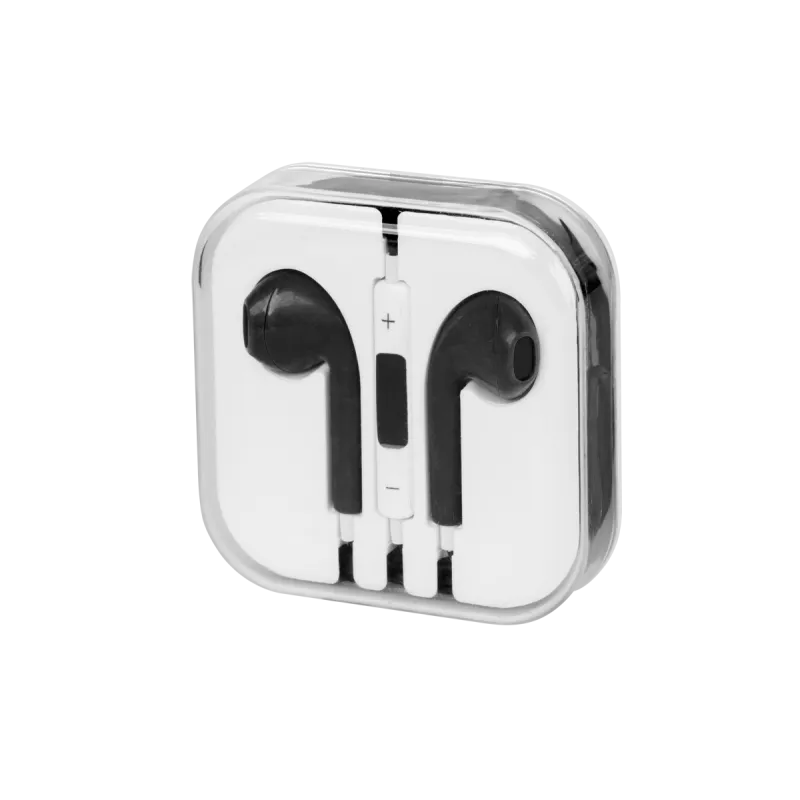 Zestaw słuchawkowy uniwersalny douszny czarny