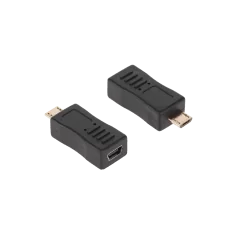 Złącze adaptor gniazdo USB mini - wtyk USB micro