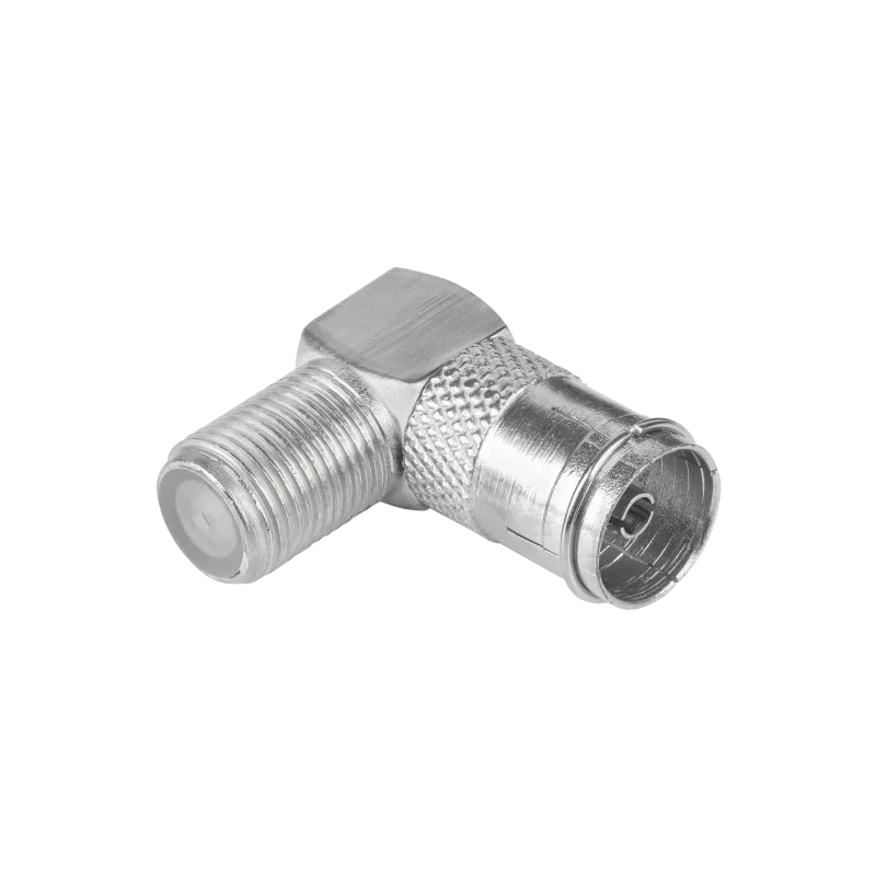 Złącze gn. TV-gniazdo F kątowe metal LX0079K Złącze gn. TV-gniazdo F kątowe metal LX0079K