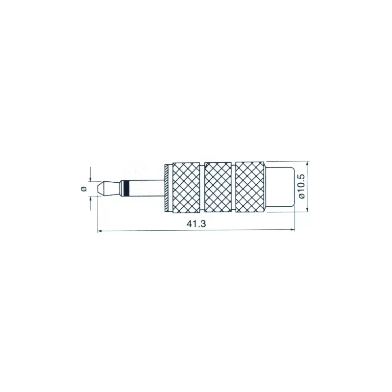 Złącze JACK 3,5/GN.RCA METAL