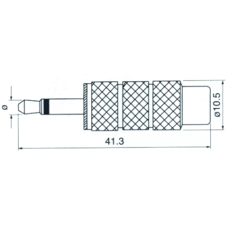 Złącze JACK 3,5/GN.RCA METAL