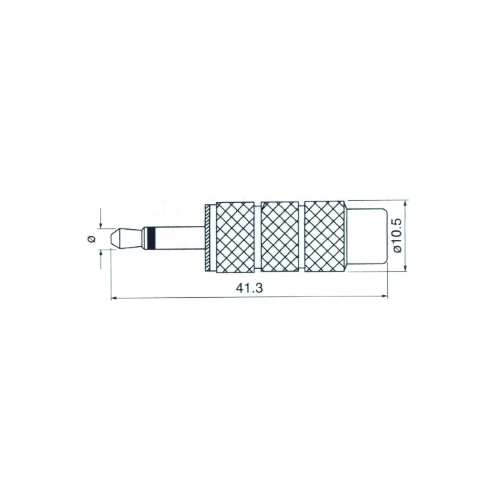 Złącze JACK 3,5/GN.RCA METAL