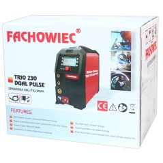 Półautomat spawalniczy 3w1 TRIO DUAL PULSE 230A MIG/MAG TIG MMA Welder Fantasy