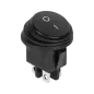 Złącze przełącznik kołyskowy okrągły 0-1 czarny 4 piny IP65 Złącze przełącznik kołyskowy okrągły 0-1 czarny 4 piny IP65