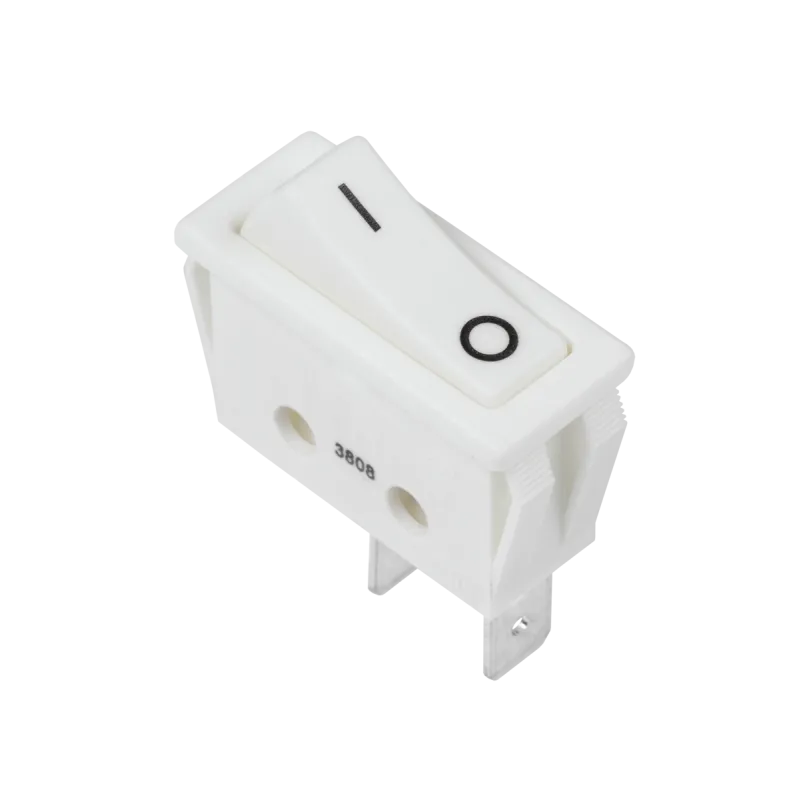 Złącze przełącznik kołyskowy prostok.biały C5N 0-1 16A/250V