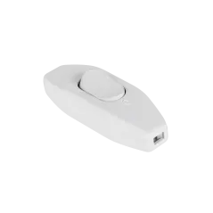 Złącze przełącznik przelotowy biały 2,5A/250V