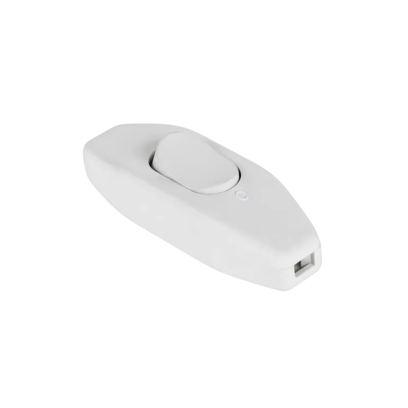 Złącze przełącznik przelotowy biały 2,5A/250V