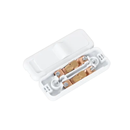 Złącze przełącznik przelotowy biały M57 2A/250V