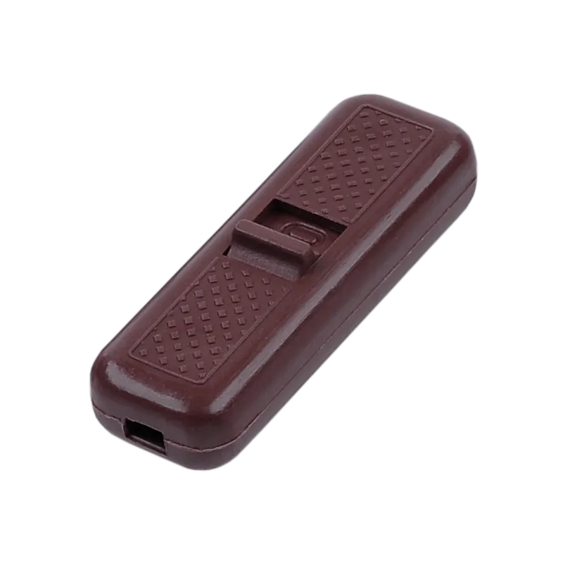 Złącze przełącznik przelotowy brązowy 2A/250V