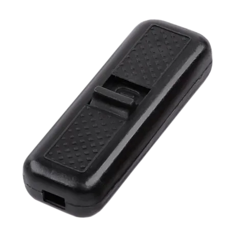 Złącze przełącznik przelotowy czarny 2A/250V