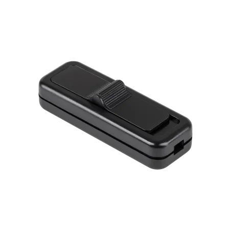 Złącze przełącznik przelotowy czarny M57 2A/250V