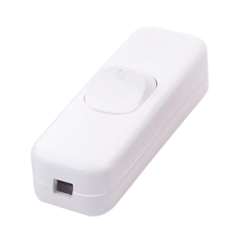 Złącze przełącznik przelotowy duży biały 3A/250V