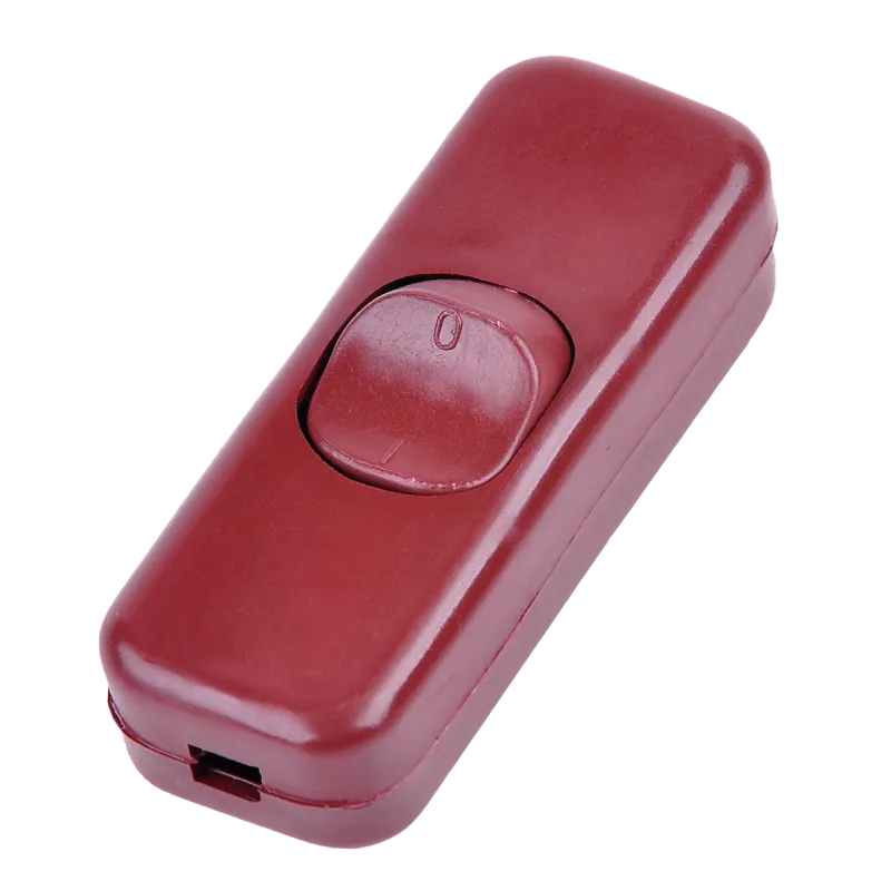 Złącze przełącznik przelotowy duży brązowy 3A/250V