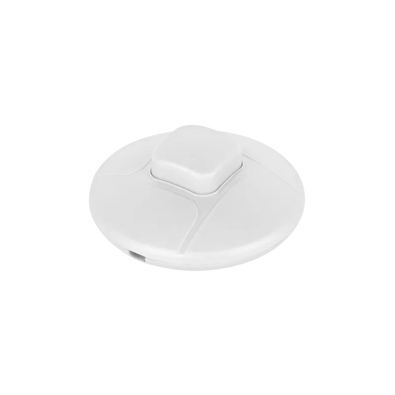 Złącze przełącznik przelotowy nożny biały 2A/250V Złącze przełącznik przelotowy nożny biały 2A/250V