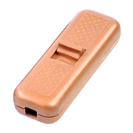 Złącze przełącznik przelotowy złoty 2A/250V