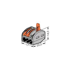 Złączka uniwersalna 3 x 4 mm 222-413 WAGO