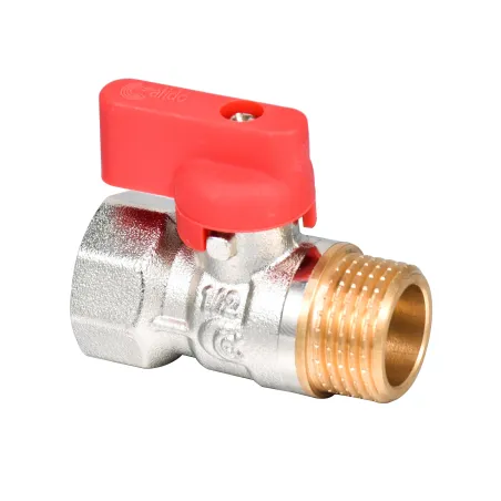 Zawór kulowy MINI GW/GZ 1/2" czerwony Calido – do instalacji