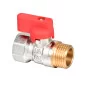 Zawór kulowy MINI GW/GZ 1/2" , czerwony Zawór kulowy MINI GW/GZ 1/2" , czerwony